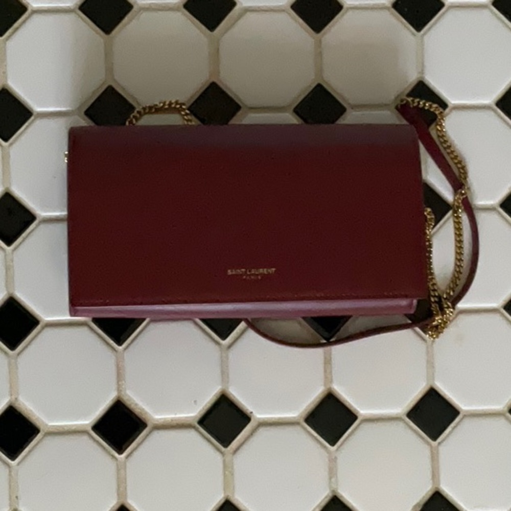 Saint Laurent Opyum Red Gold Chain Bag